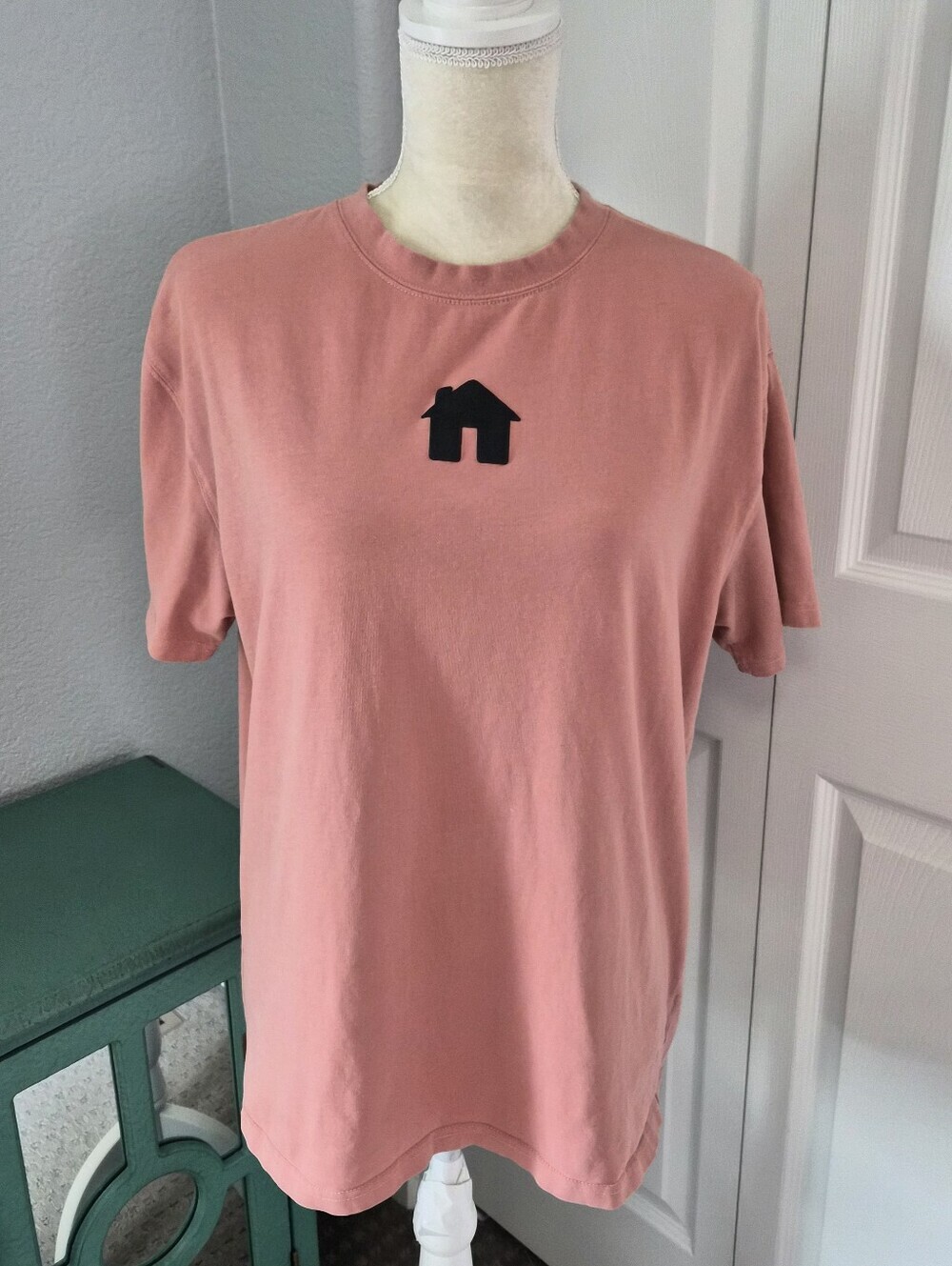 Strawberry Park Pink Graphic Tee Indie Streetwear Oversized Small